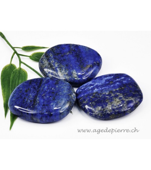 Lapis lazuli en galet plat