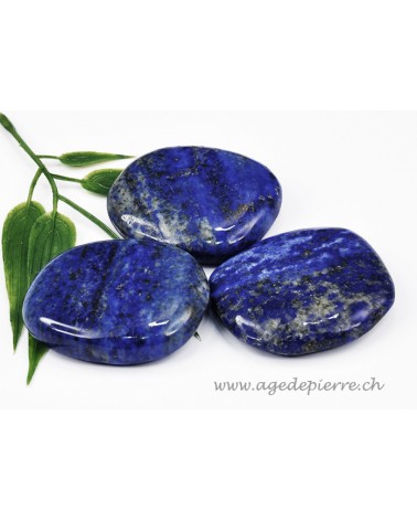 Lapis lazuli en galet plat