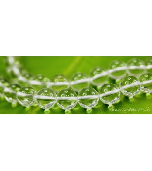 Cristal de roche rang de perles