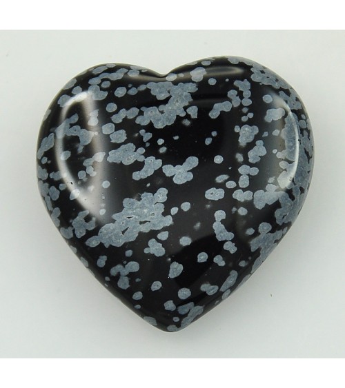 Obsidienne flocon de neige coeur