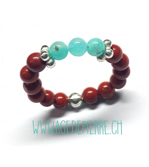 bague avec amazonite
