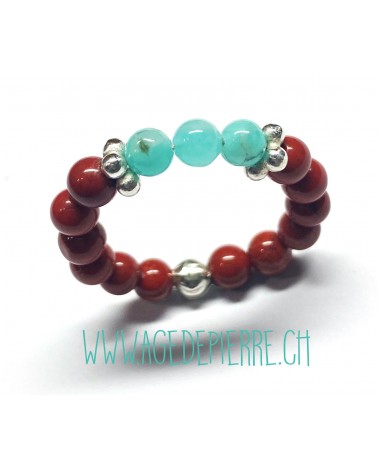 bague avec amazonite