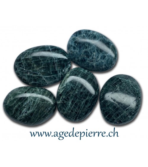 Apatite galet rond plat