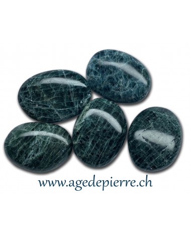 Apatite galet rond plat