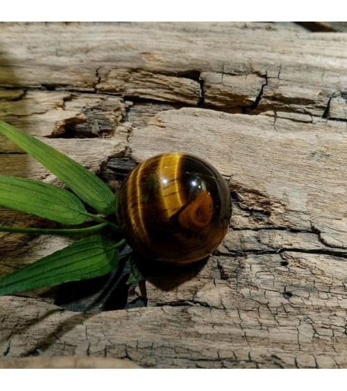 Sphère en oeil de tigre no 2
