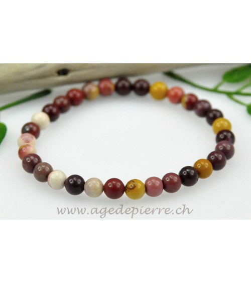 Mookaïte bracelet avec perles de 6mm