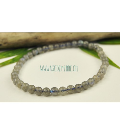 Labradorite bracelet avec perles de 4,5,6,7mm