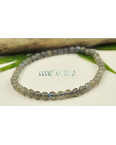 Labradorite bracelet avec perles de 4,5,6,7mm