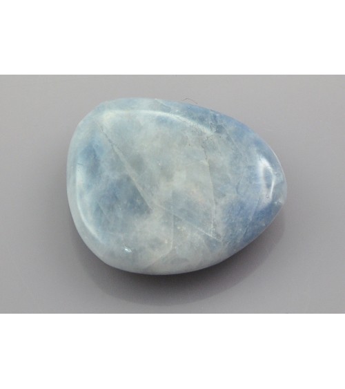 Calcite bleue galet plat