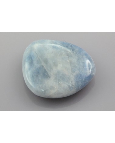 Calcite bleue galet plat