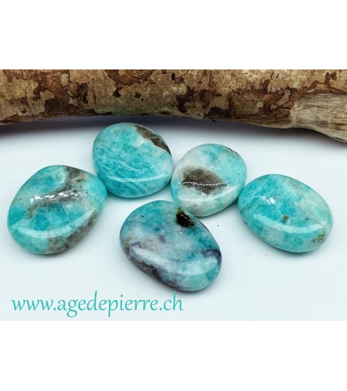 Amazonite mini  galet plat