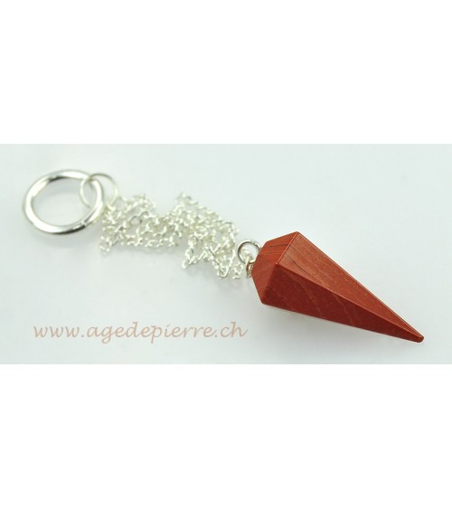 Jaspe rouge pendule