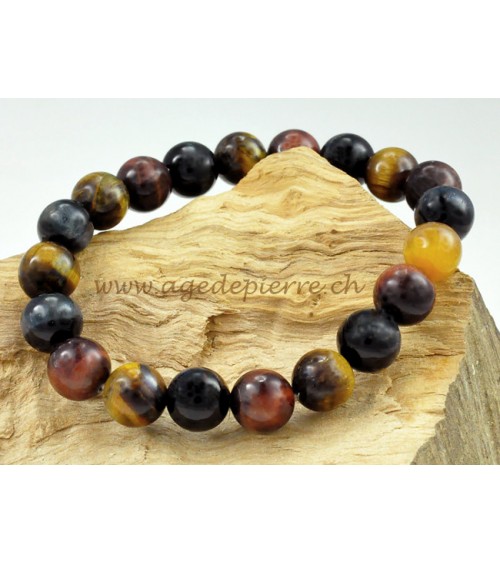 Oeil de tigre, oeil de taureau, oeil de faucon bracelet
