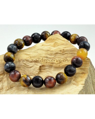 Oeil de tigre, oeil de taureau, oeil de faucon bracelet