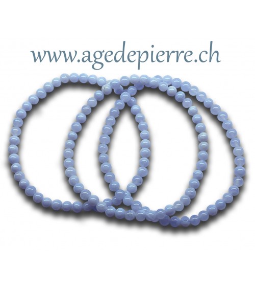 Bracelet en agate blue lace