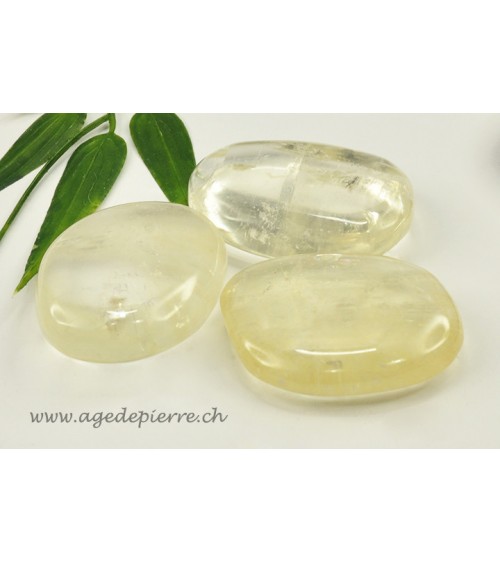 Calcite miel galet