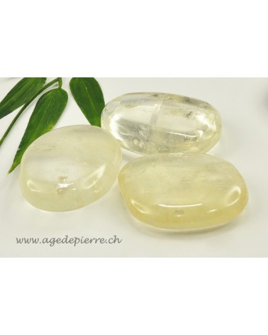 Calcite miel galet