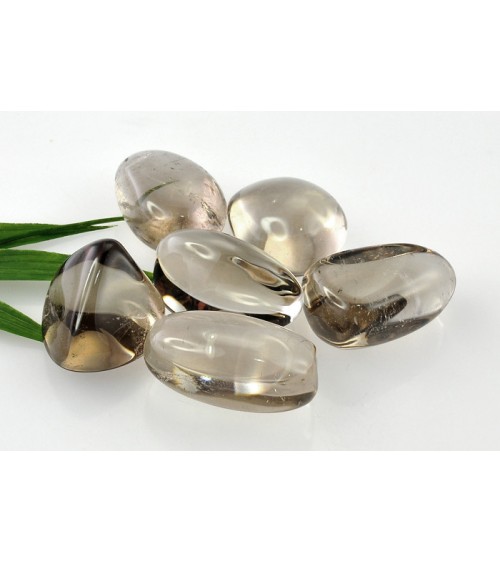 Galet de quartz fumé