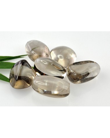 Galet de quartz fumé
