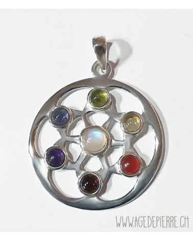 Pendentif 7 chakras