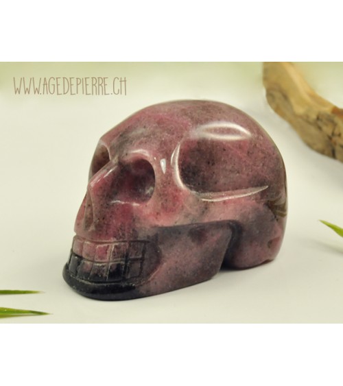 Crâne en rhodonite l'Âge de pierre Vevey