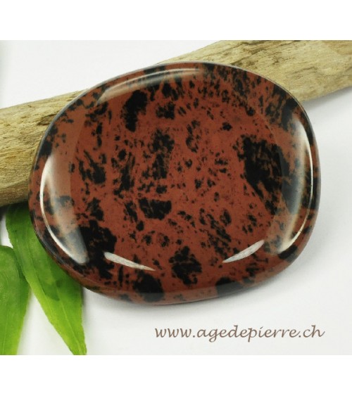 Obsidienne acajou galet