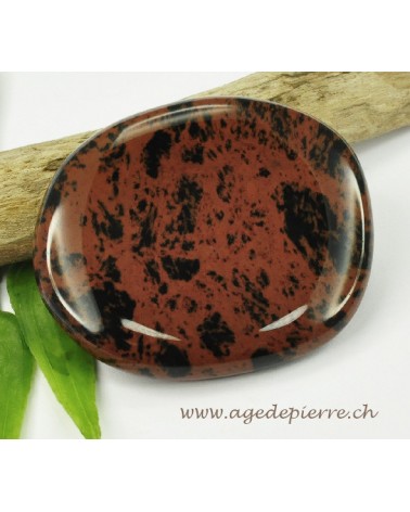 Obsidienne acajou galet