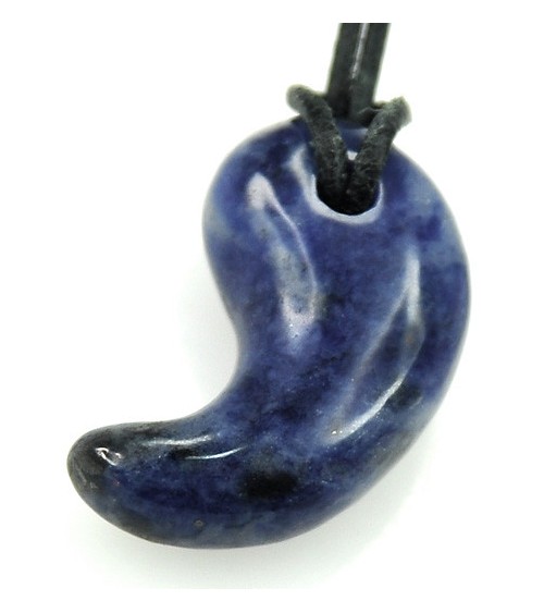 Sodalite pendentif pierre percée l'âge de pierre Vevey
