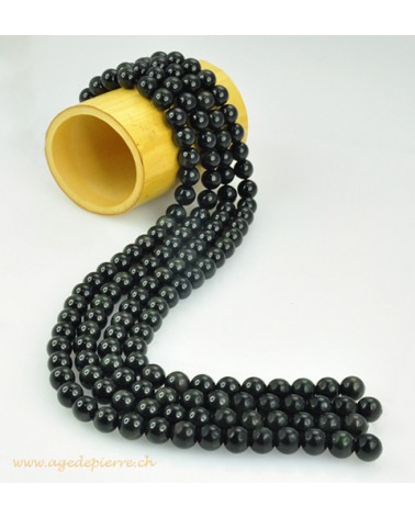 Obsidienne oeil céleste rang de perles