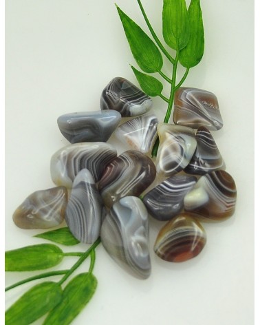 agate du Botswana galet