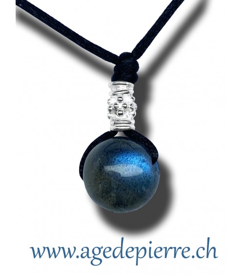 Labradorite sphère en pendentif