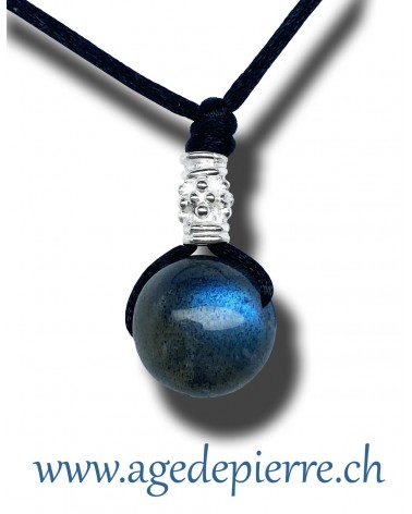 Labradorite sphère en pendentif