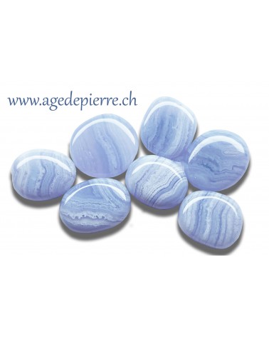 Agate blue lace galet