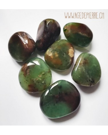 Chrysoprase en galet rond