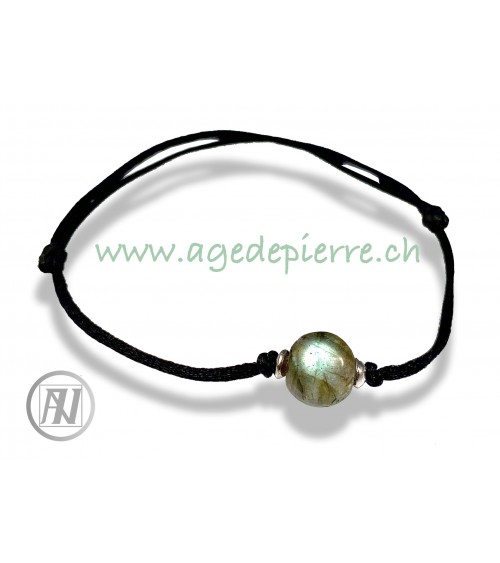 Bracelet en Labradorite perle solitaire