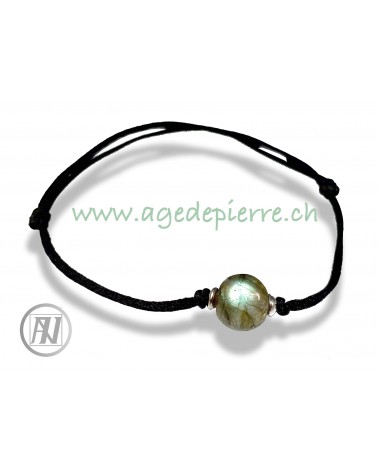 Bracelet en Labradorite perle solitaire
