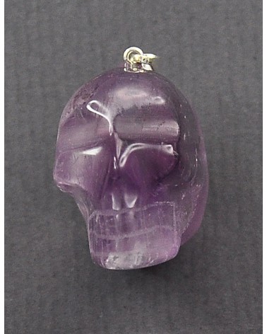Améthyste pendentif crâne