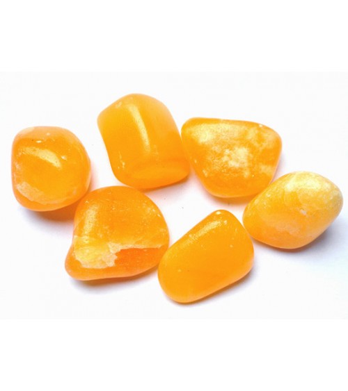 Calcite orange galet