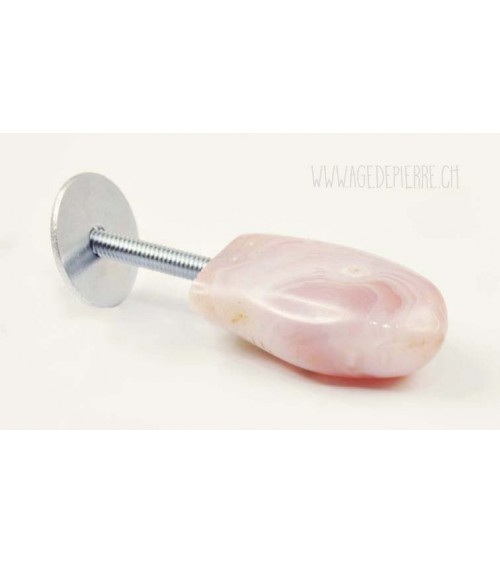 Agate abricot poignée l'Âge de pierre Vevey