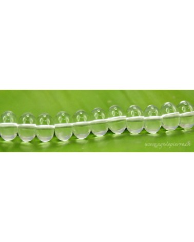 Cristal de roche perles plates