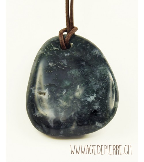 Agate mousse pendentif