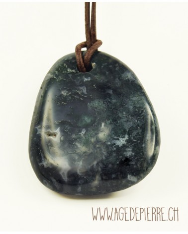 Agate mousse pendentif