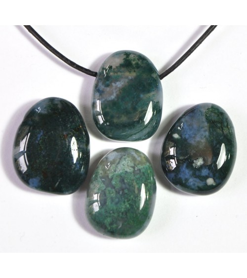 agate mousse pendentif