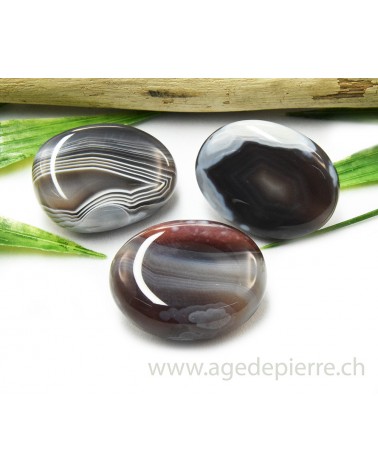 Agate du Botswana galet