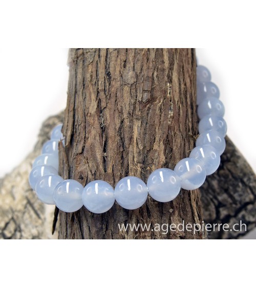 Calcédoine bracelet avec perles de 8mm