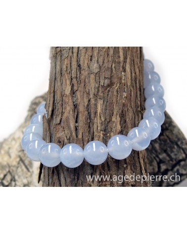 Calcédoine bracelet avec perles de 8mm