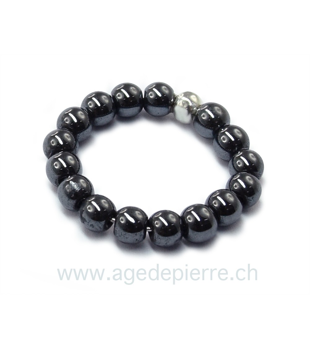 Bague avec hématite