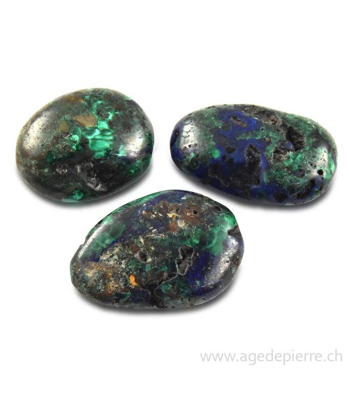 Azurite en Galet