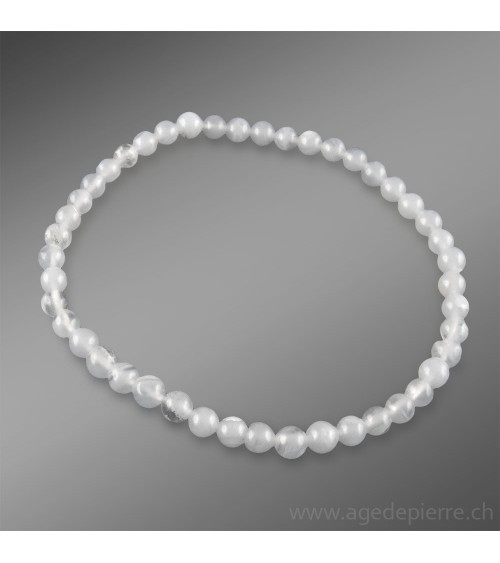 Cristal de roche bracelet avec perles de 4mm