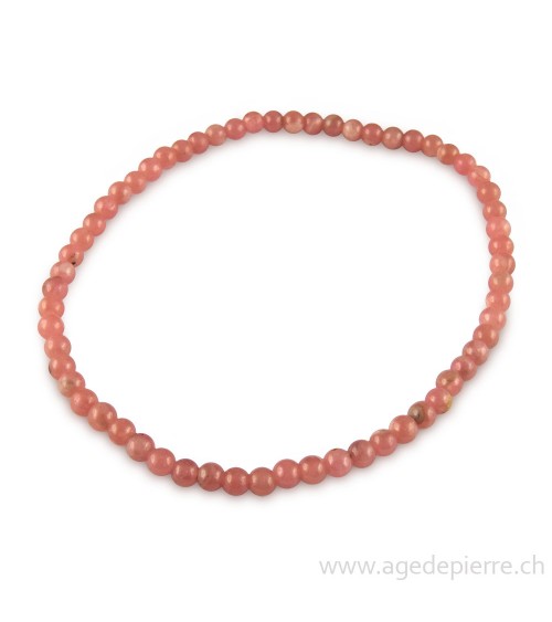 Rhodocrosite bracelet avec perles de 4mm